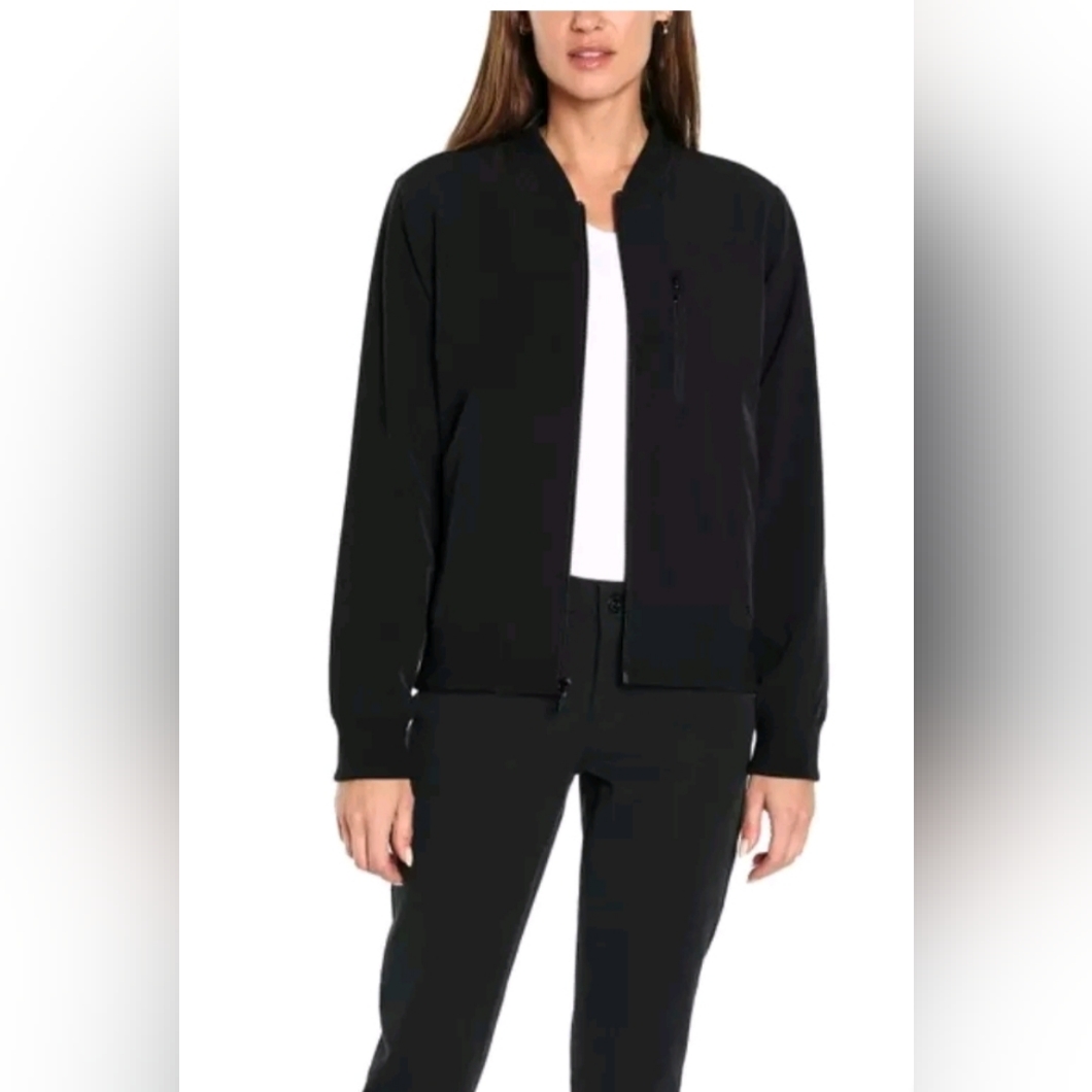 Banana Republic Women's Lightweight Bomber Jacket Zippered Chest Pocket